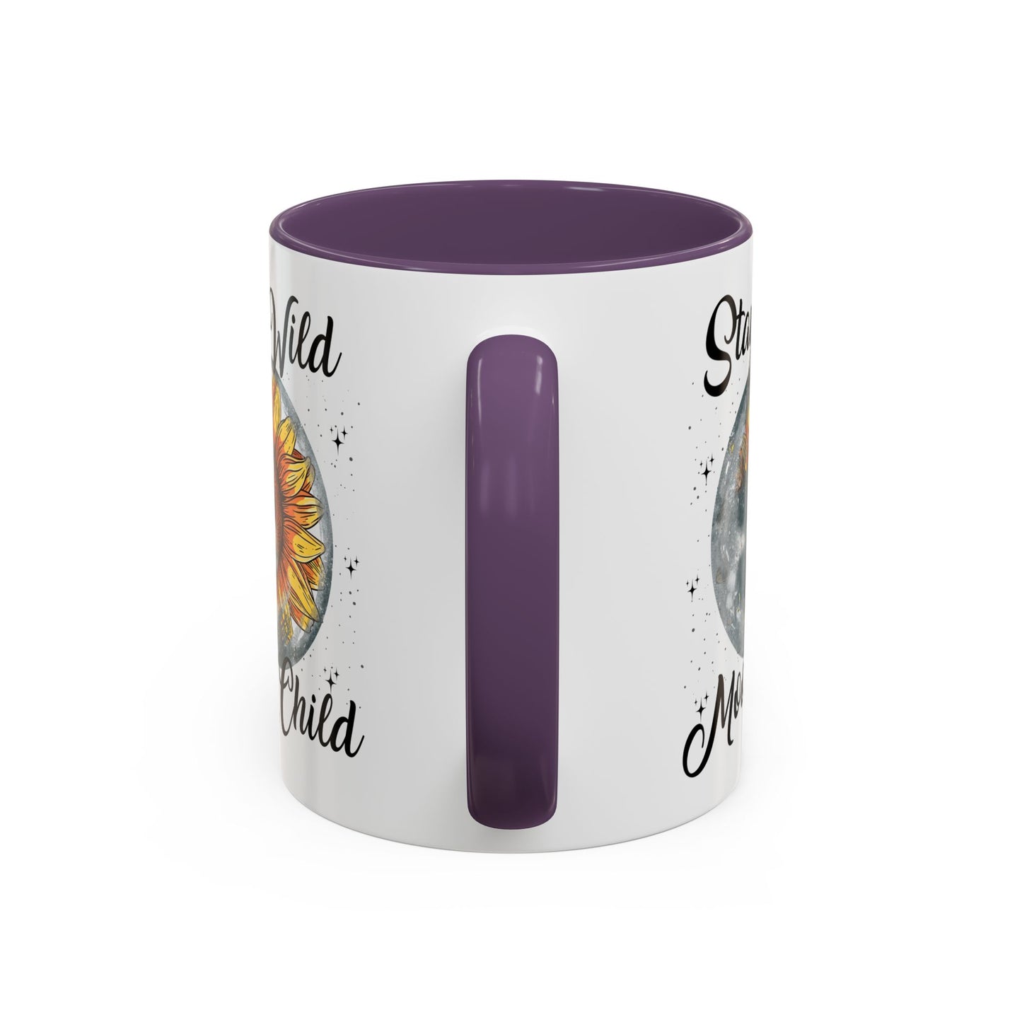 Stay Wild Moon Child Coffee Mug — Sunflower Moon Accent 11/15oz