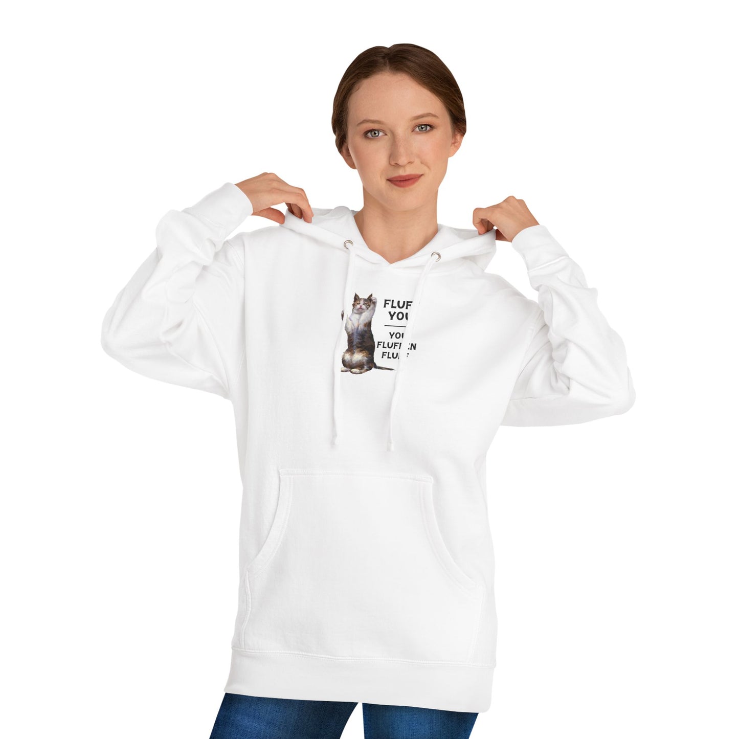 Husky 'Fluff You' Graphic Hoodie – Funny Dog Lover Pullover