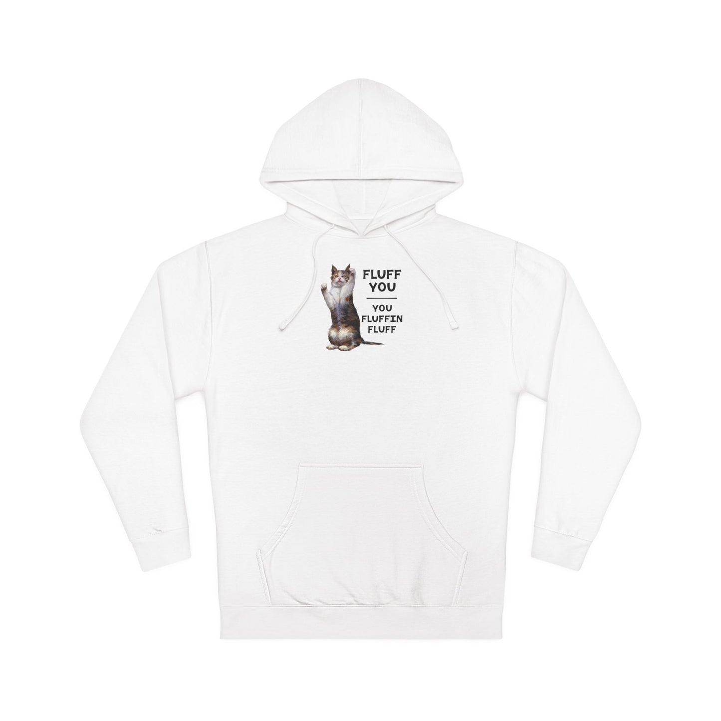 Husky 'Fluff You' Graphic Hoodie – Funny Dog Lover Pullover