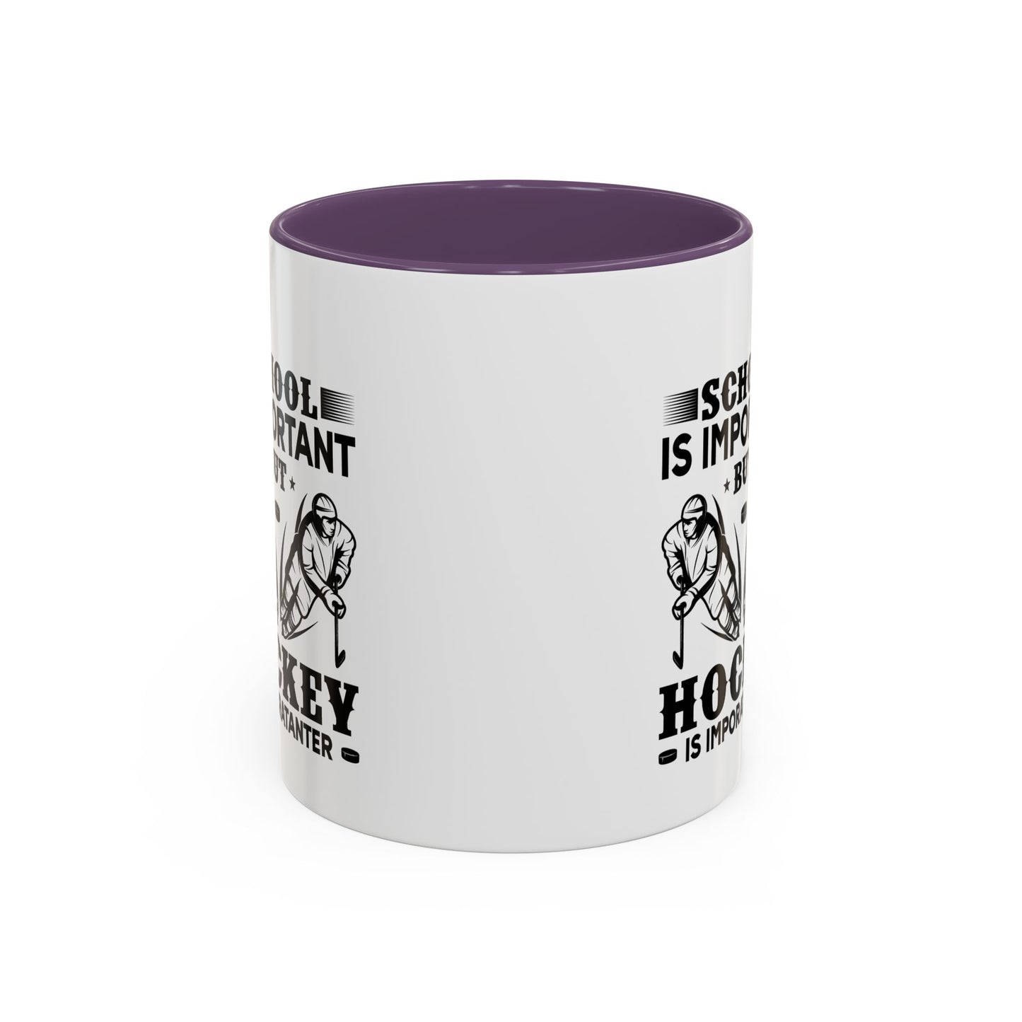 Hockey Boy Coffee Mug "School Is Important, Hockey Is Importanter"