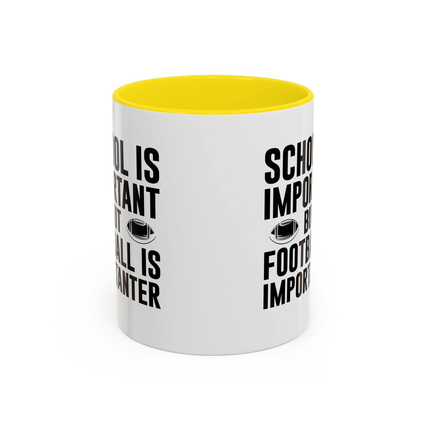 Football Lineman Coffee Mug "School Is Important, Football Is Importanter"