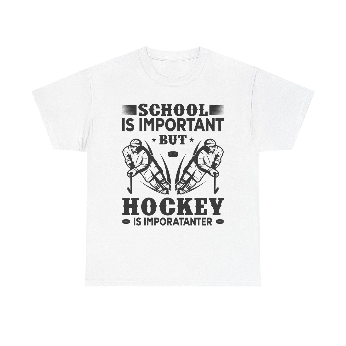 Hockey Boy T-Shirt "School Is Important, Hockey Is Importanter"