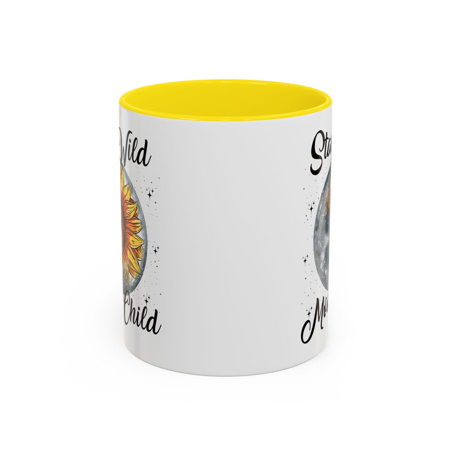 Stay Wild Moon Child Coffee Mug — Sunflower Moon Accent 11/15oz