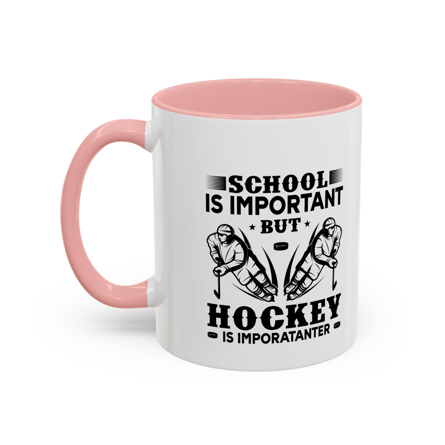 Hockey Boy Coffee Mug "School Is Important, Hockey Is Importanter"