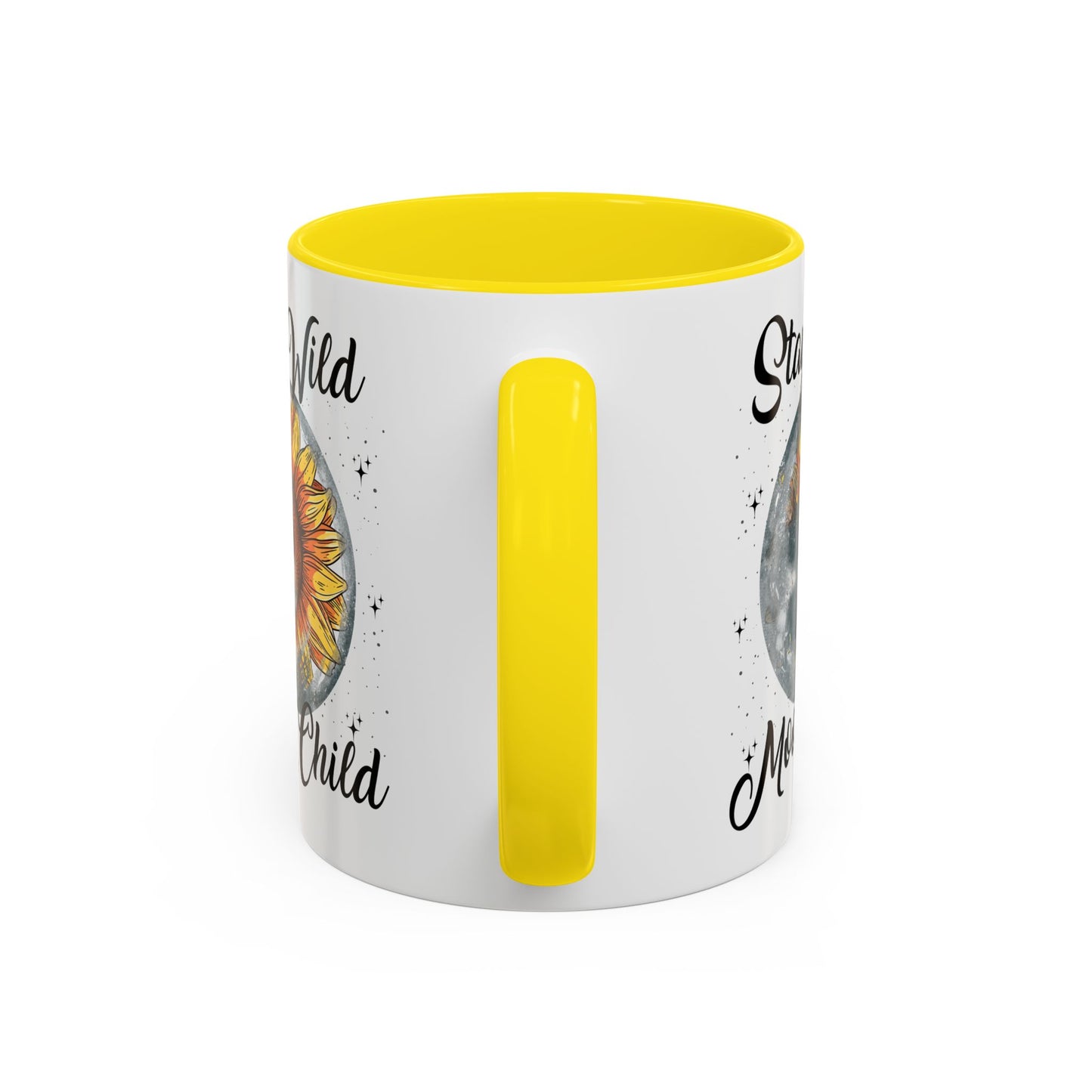 Stay Wild Moon Child Coffee Mug — Sunflower Moon Accent 11/15oz