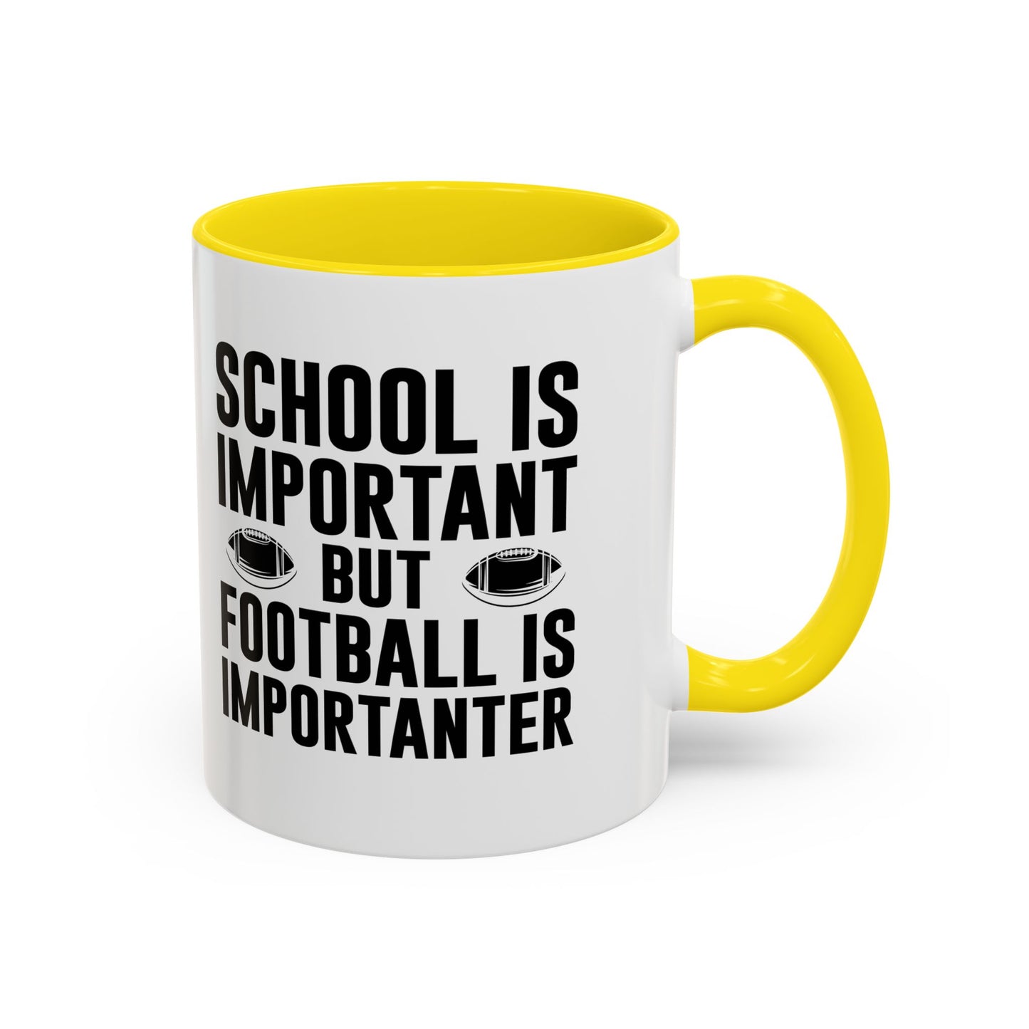 Football Lineman Coffee Mug "School Is Important, Football Is Importanter"