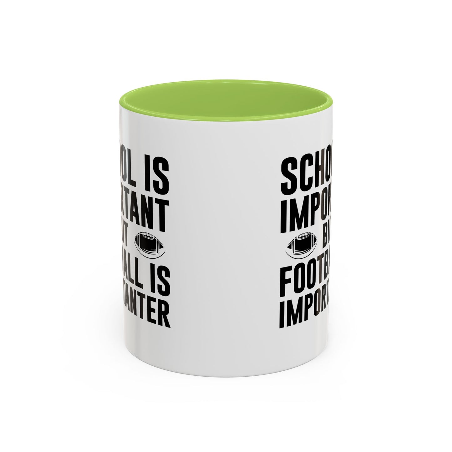 Football Lineman Coffee Mug "School Is Important, Football Is Importanter"