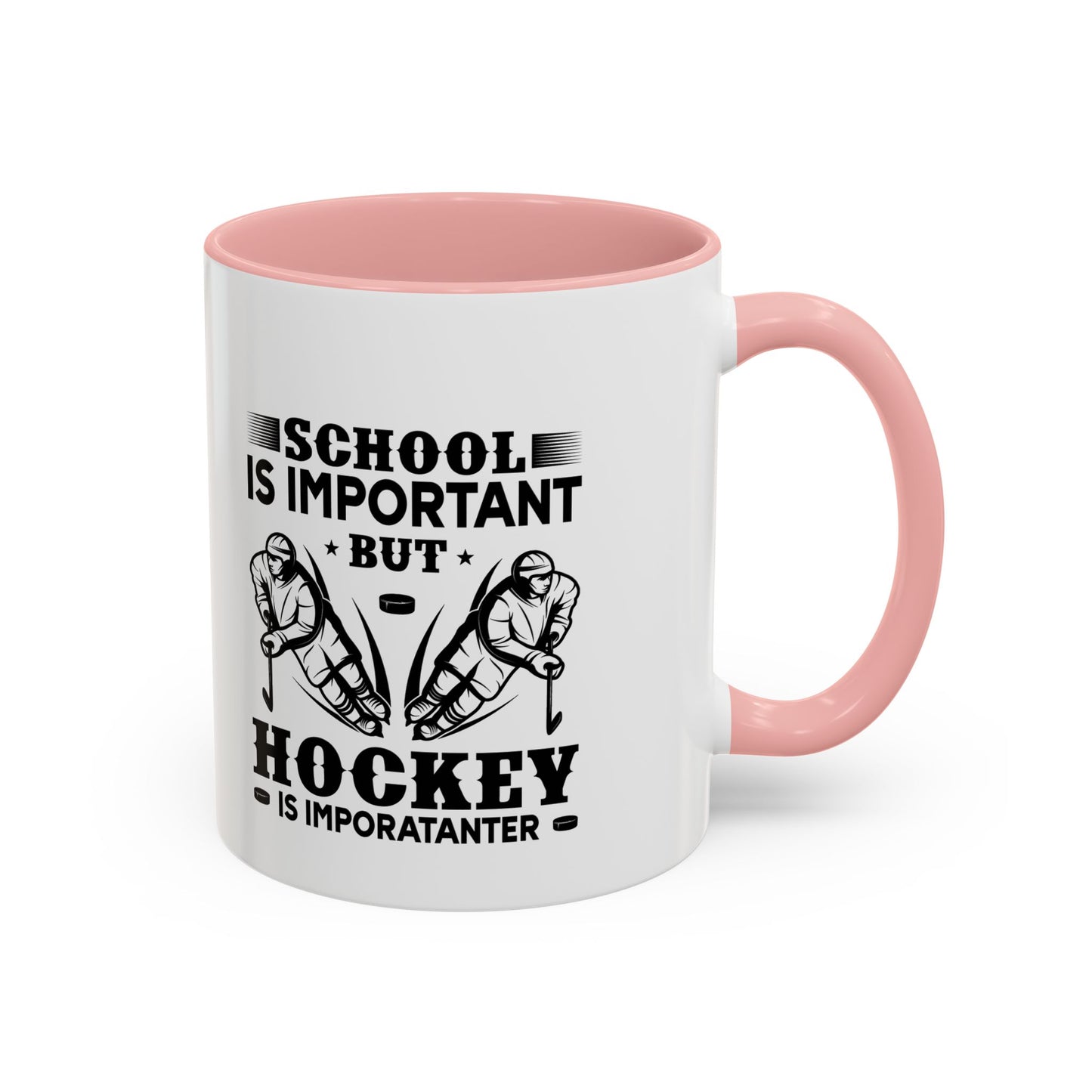 Hockey Boy Coffee Mug "School Is Important, Hockey Is Importanter"
