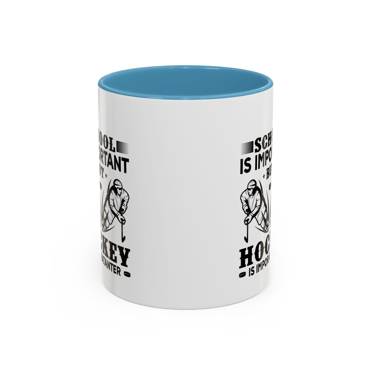 Hockey Boy Coffee Mug "School Is Important, Hockey Is Importanter"