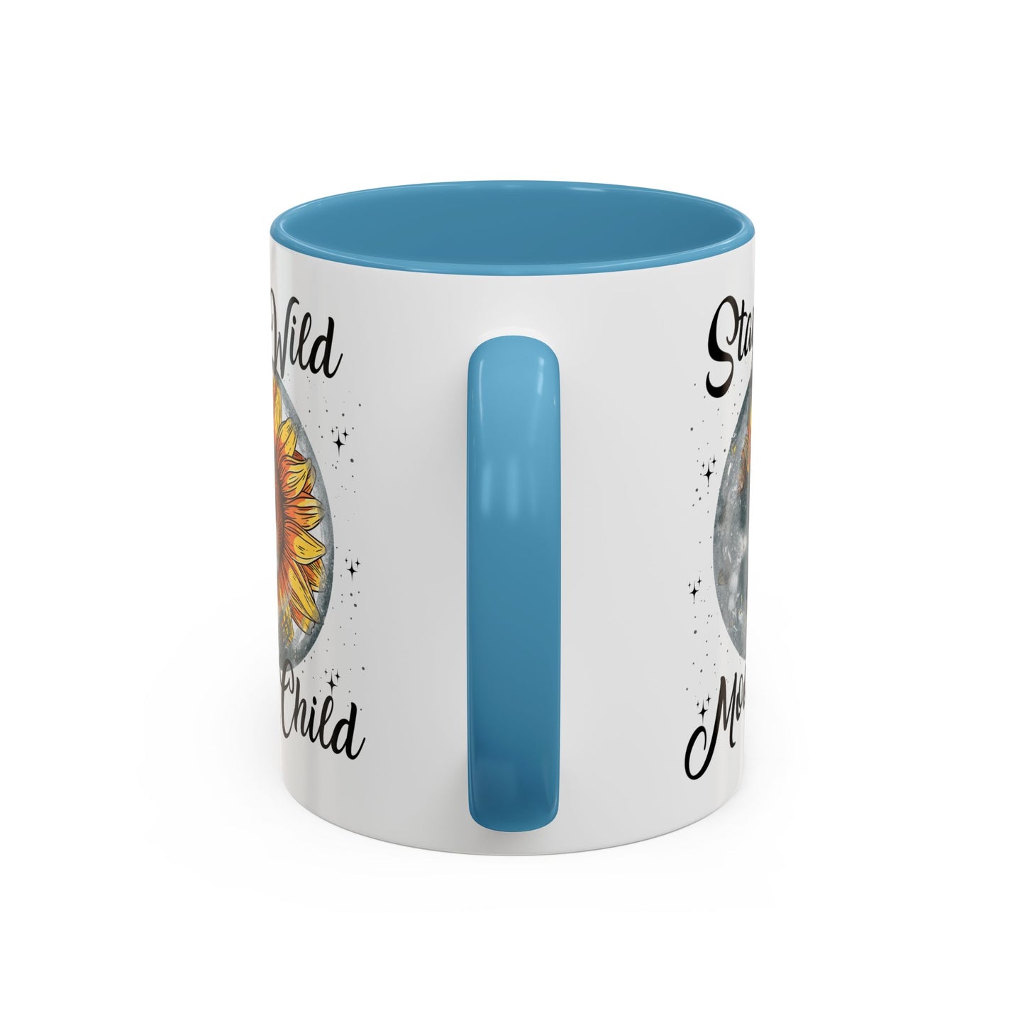 Stay Wild Moon Child Coffee Mug — Sunflower Moon Accent 11/15oz