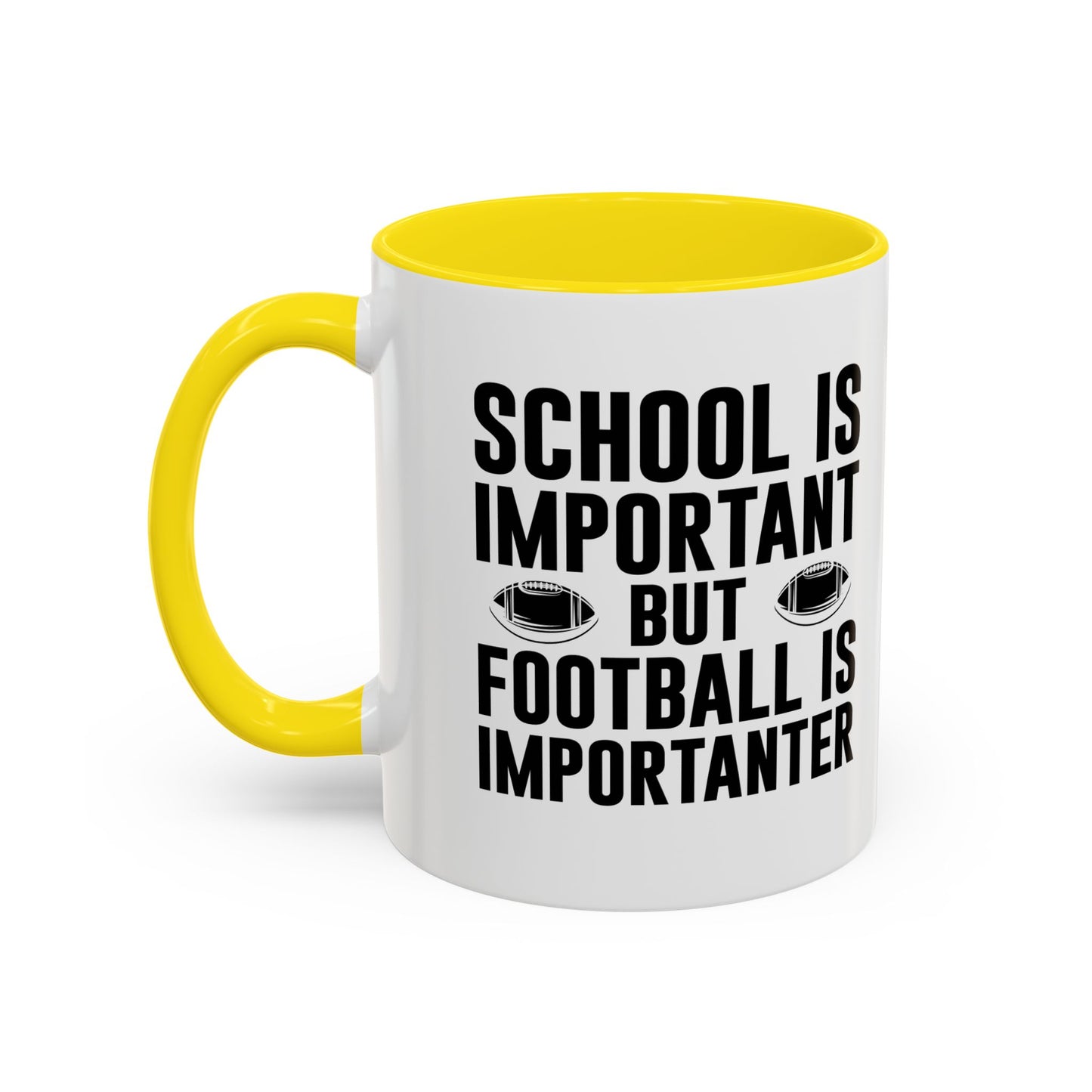 Football Lineman Coffee Mug "School Is Important, Football Is Importanter"