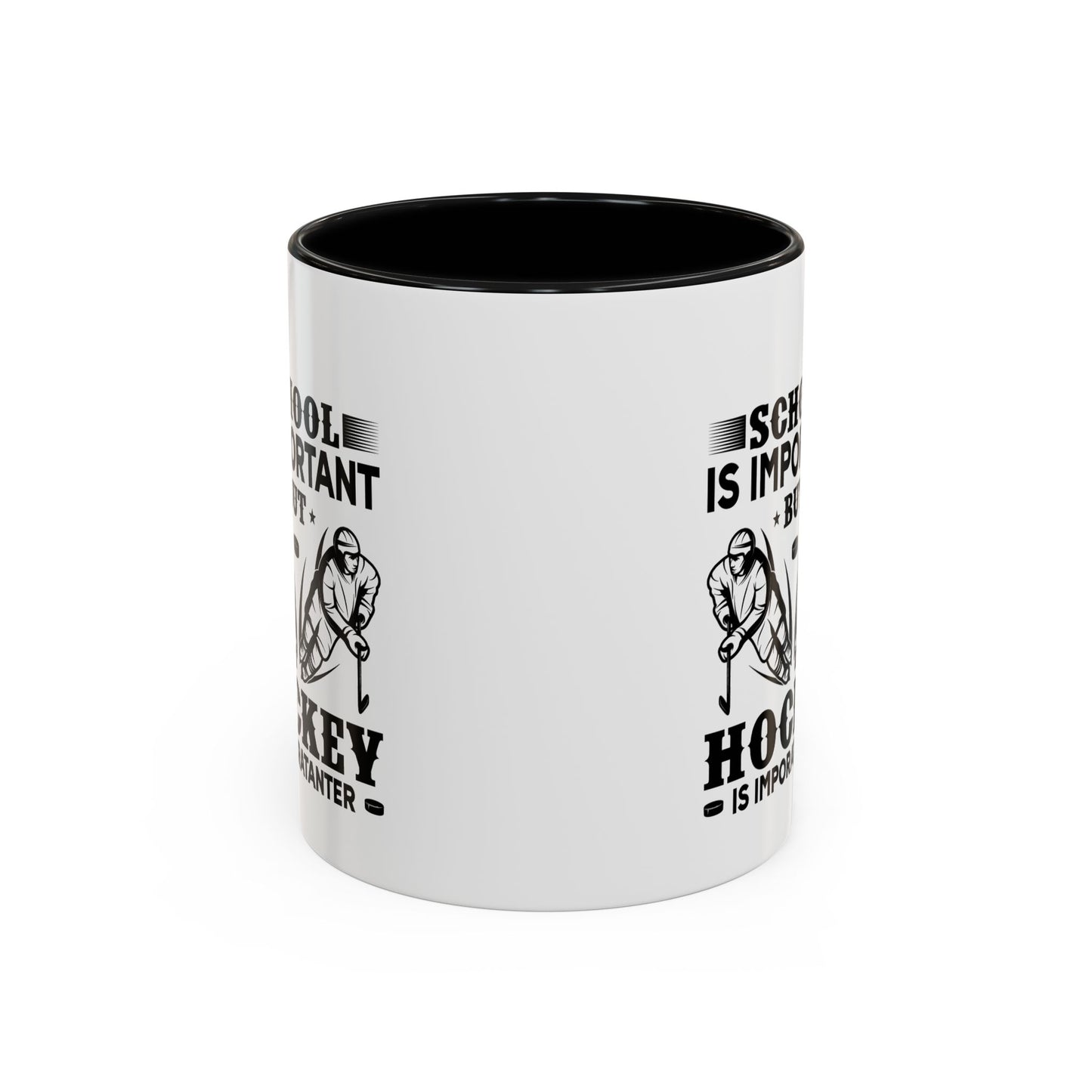 Hockey Boy Coffee Mug "School Is Important, Hockey Is Importanter"