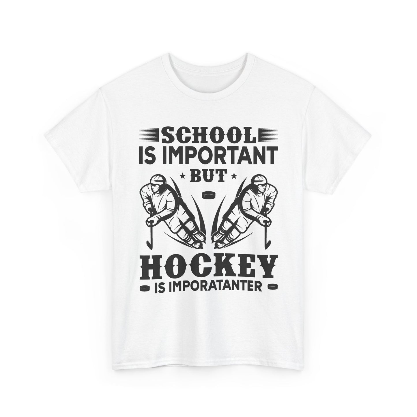 Hockey Boy T-Shirt "School Is Important, Hockey Is Importanter"