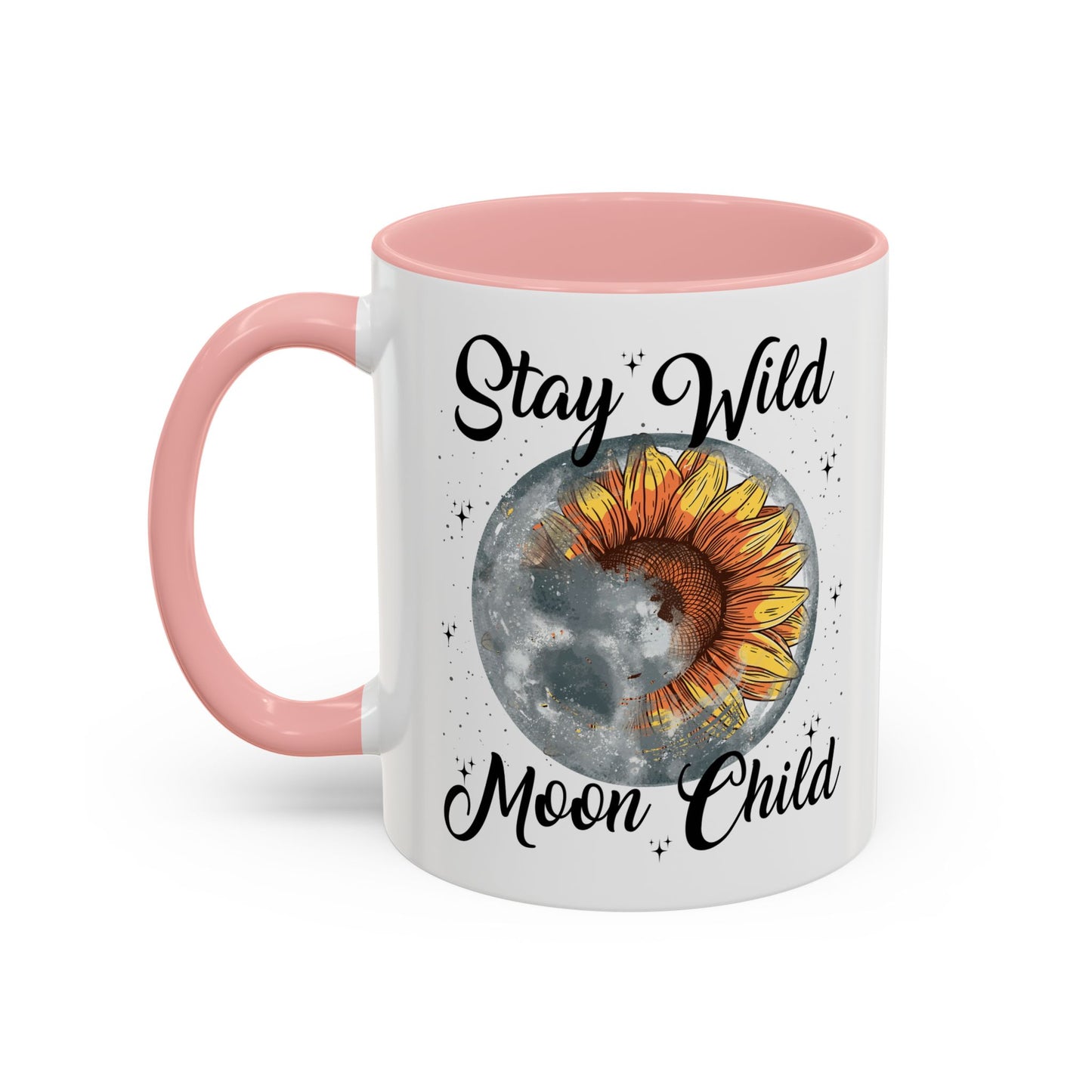 Stay Wild Moon Child Coffee Mug — Sunflower Moon Accent 11/15oz