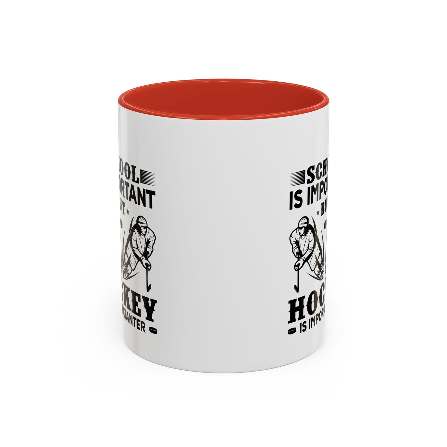 Hockey Boy Coffee Mug "School Is Important, Hockey Is Importanter"