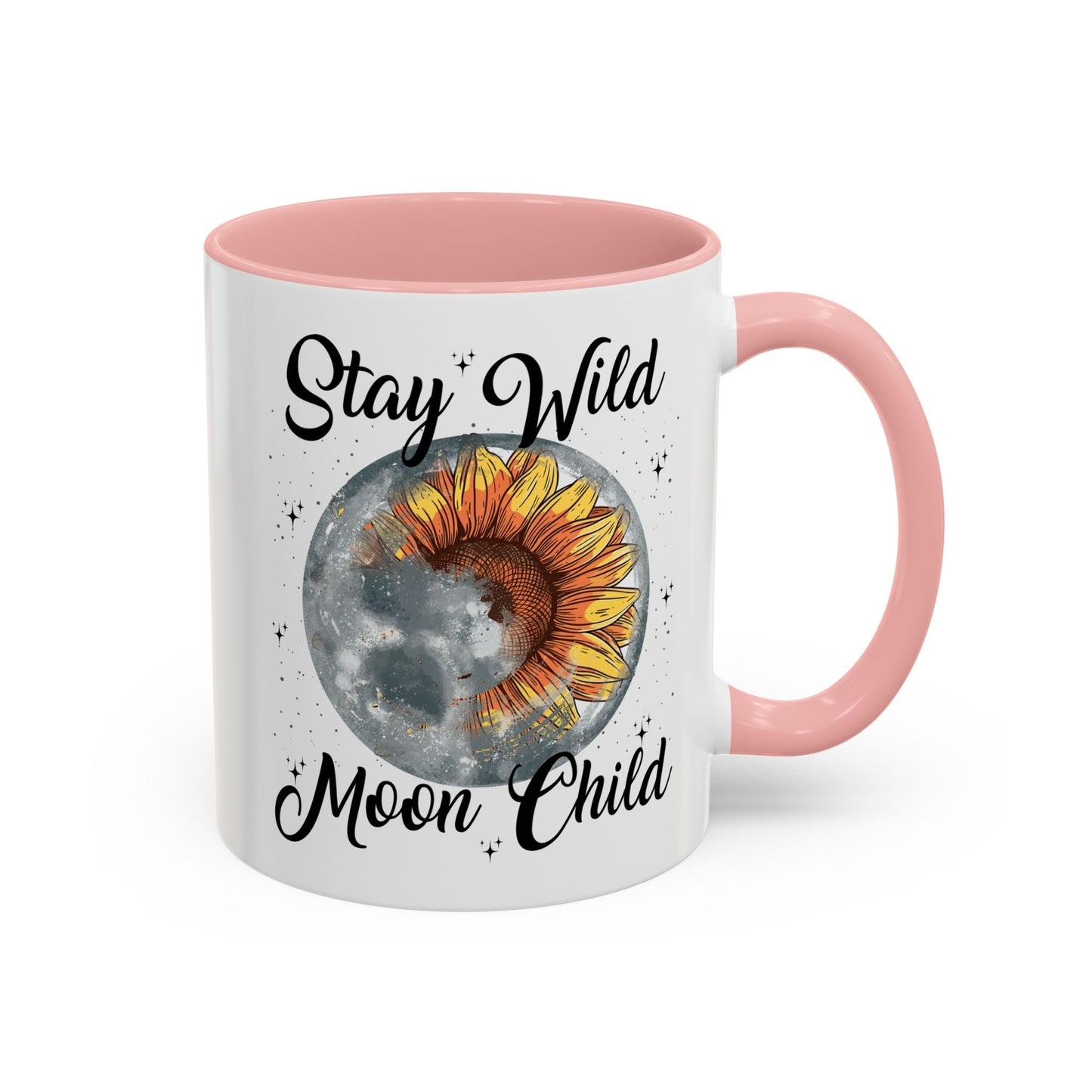 Stay Wild Moon Child Coffee Mug — Sunflower Moon Accent 11/15oz