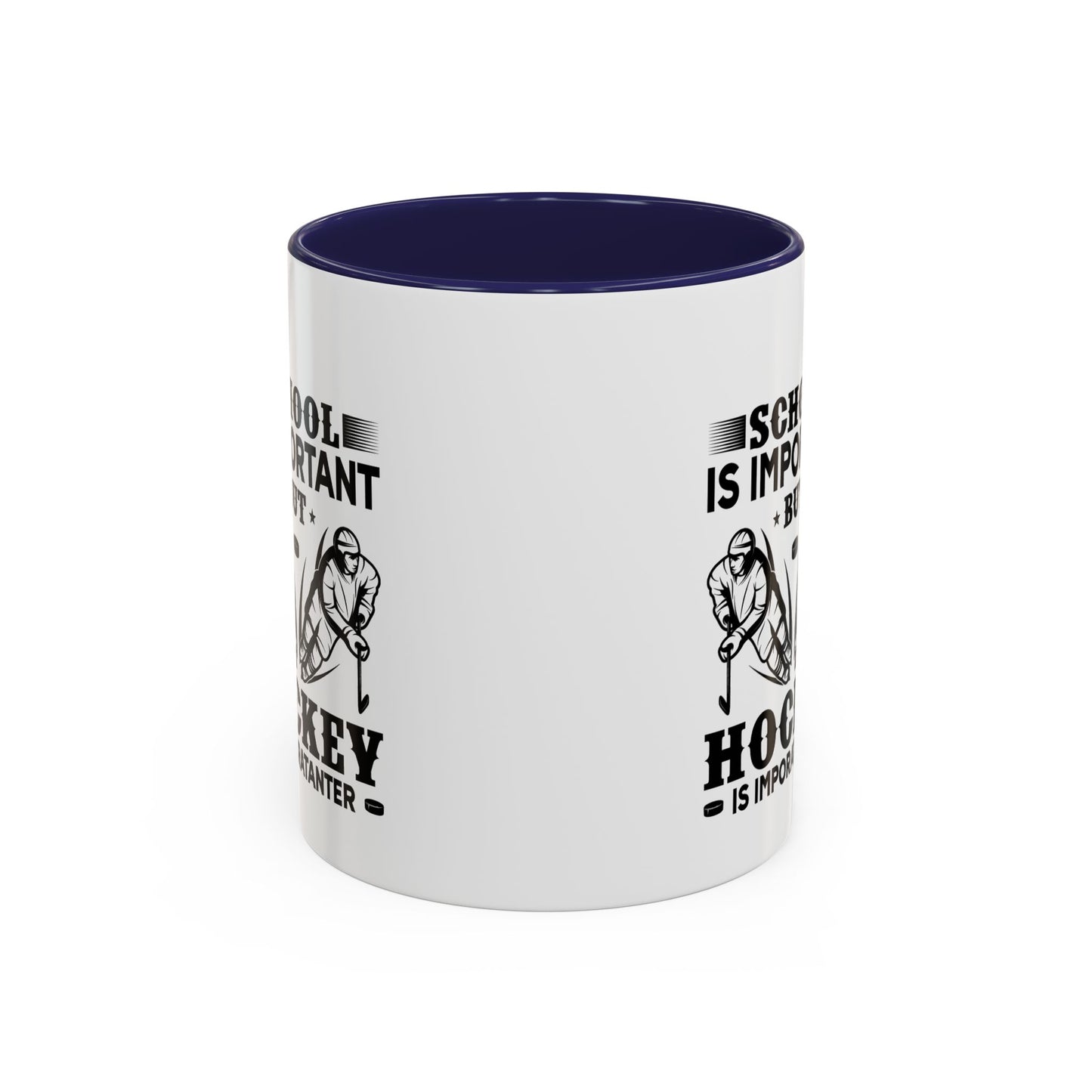 Hockey Boy Coffee Mug "School Is Important, Hockey Is Importanter"
