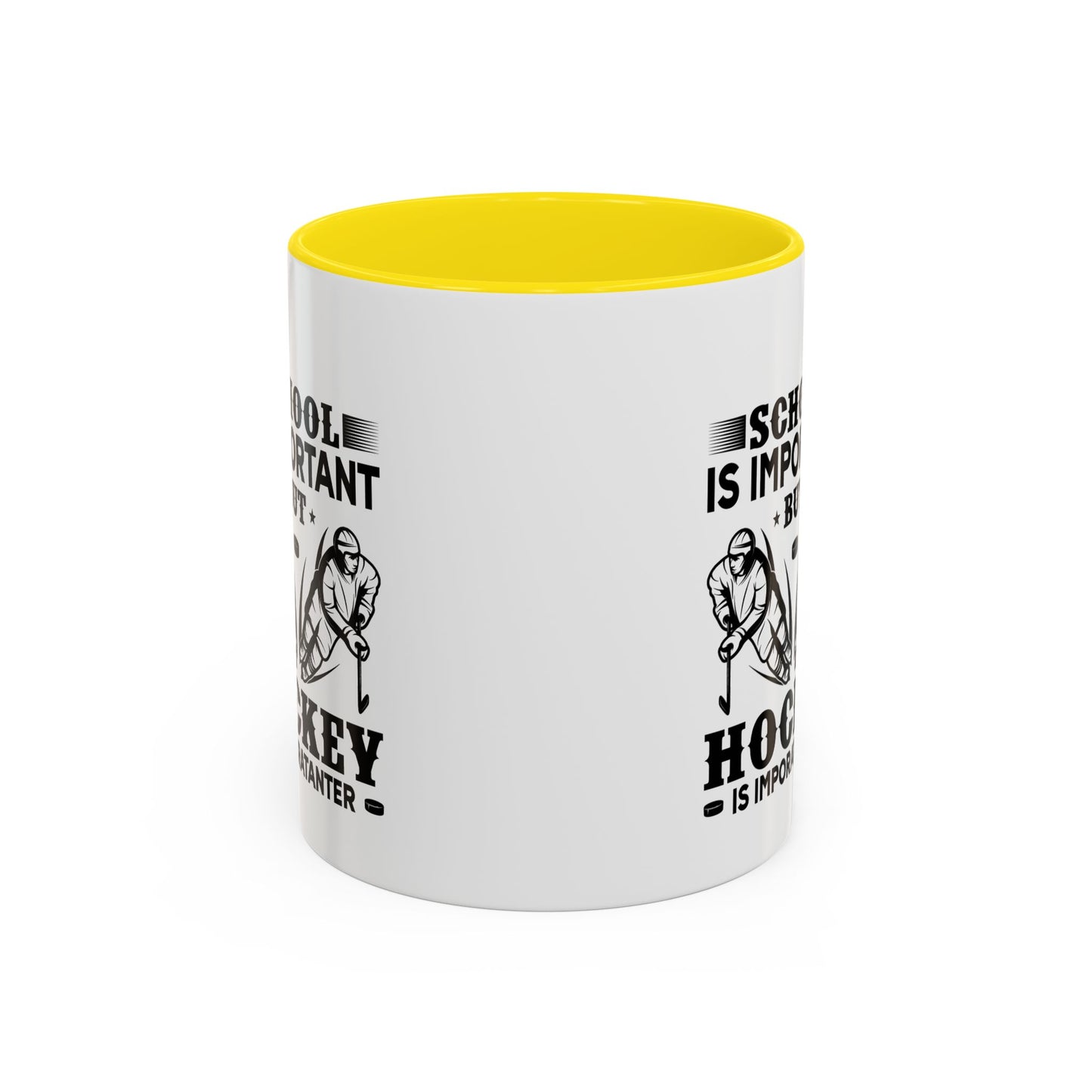 Hockey Boy Coffee Mug "School Is Important, Hockey Is Importanter"