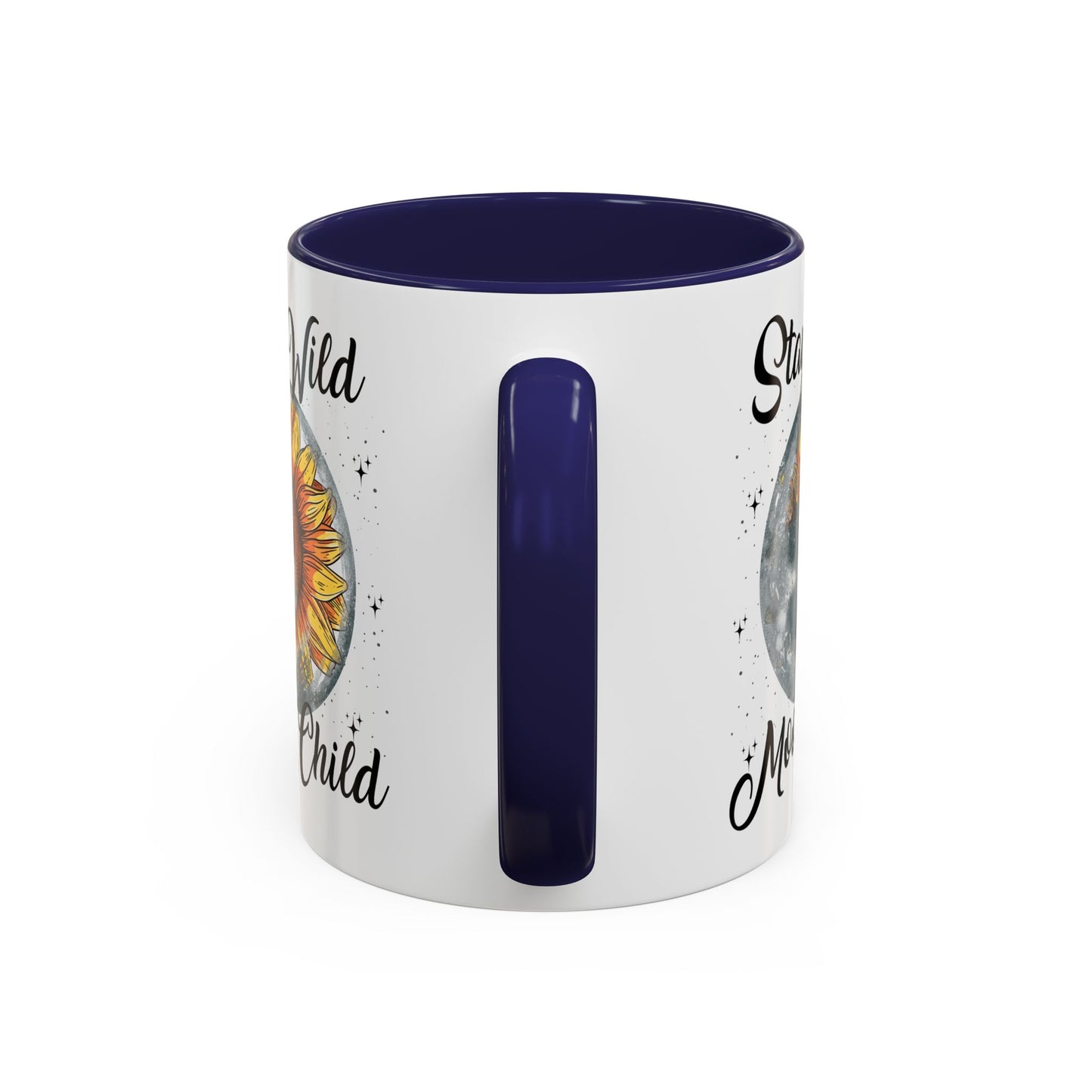 Stay Wild Moon Child Coffee Mug — Sunflower Moon Accent 11/15oz