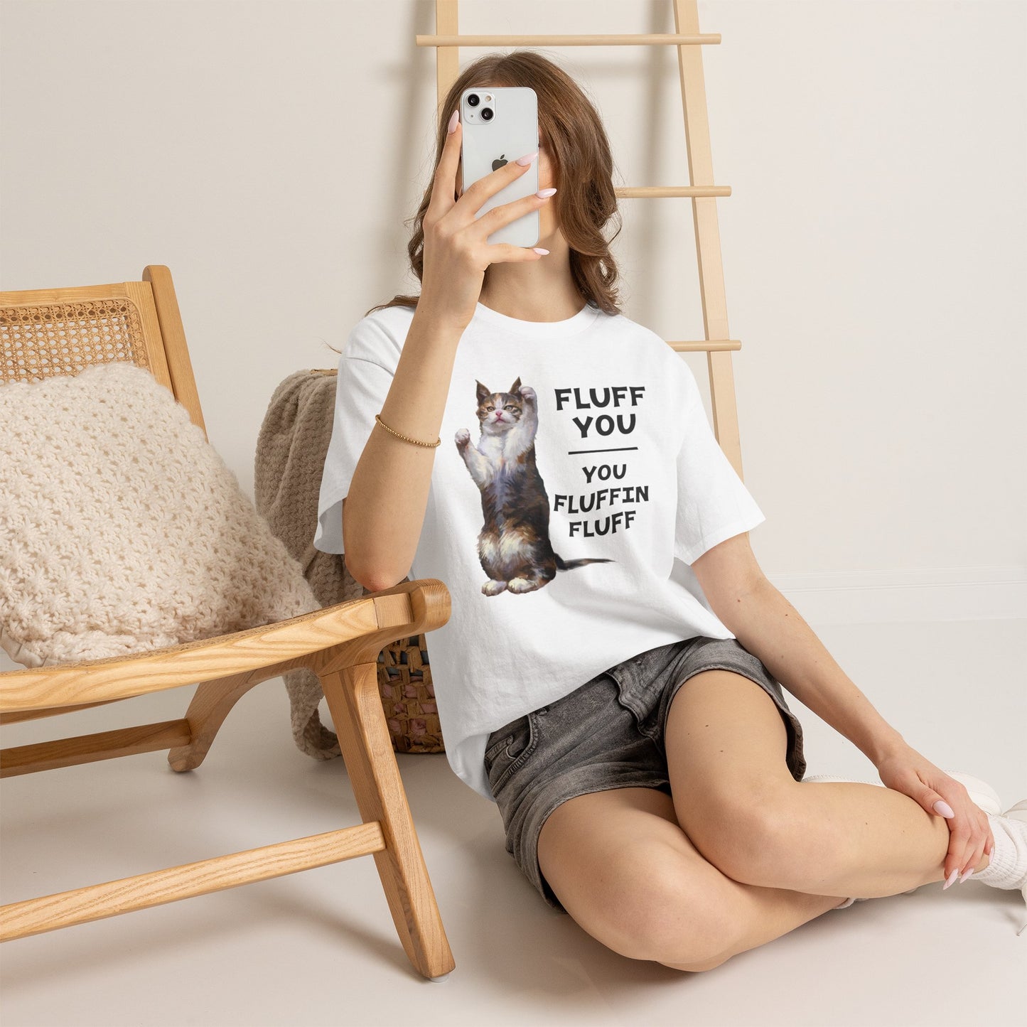 Fluff You Cat Tee — "You Fluffin Fluff" Funny Cat Graphic T‑Shirt