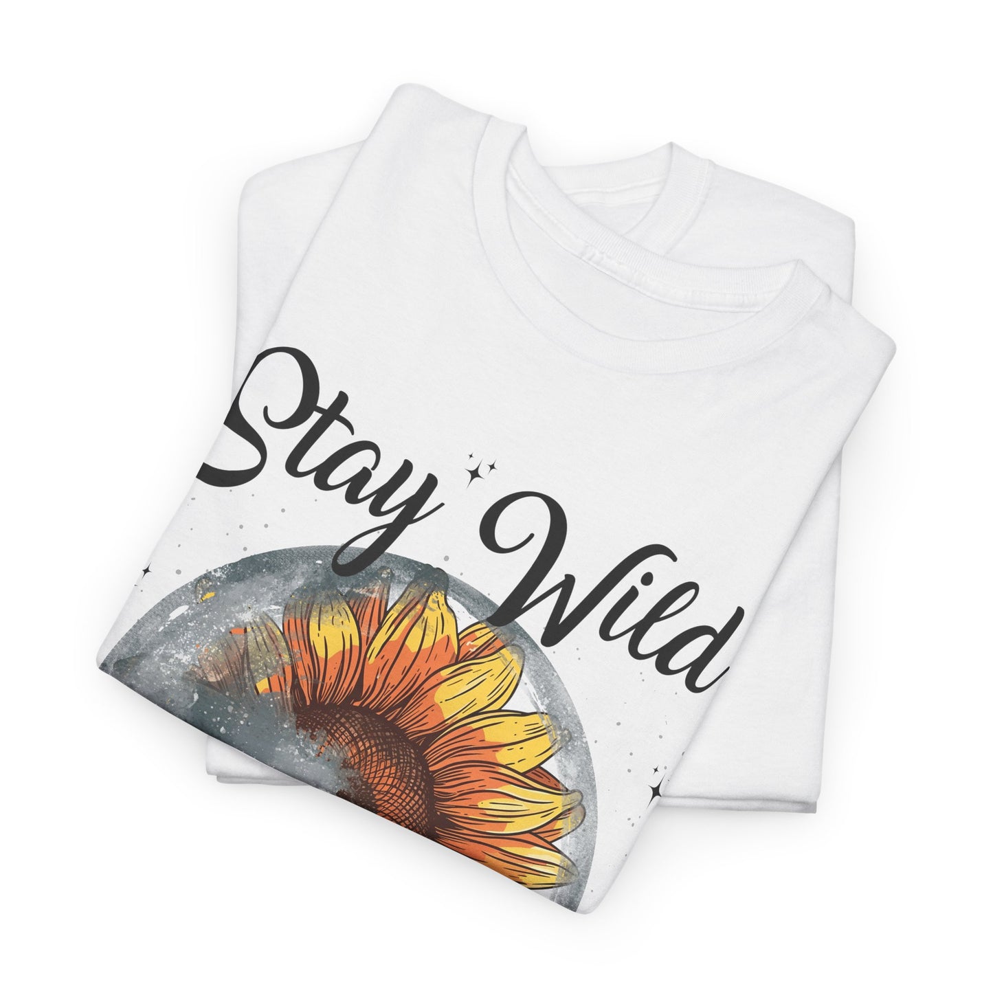 Stay Wild Moon Child Sunflower & Moon Graphic Tee